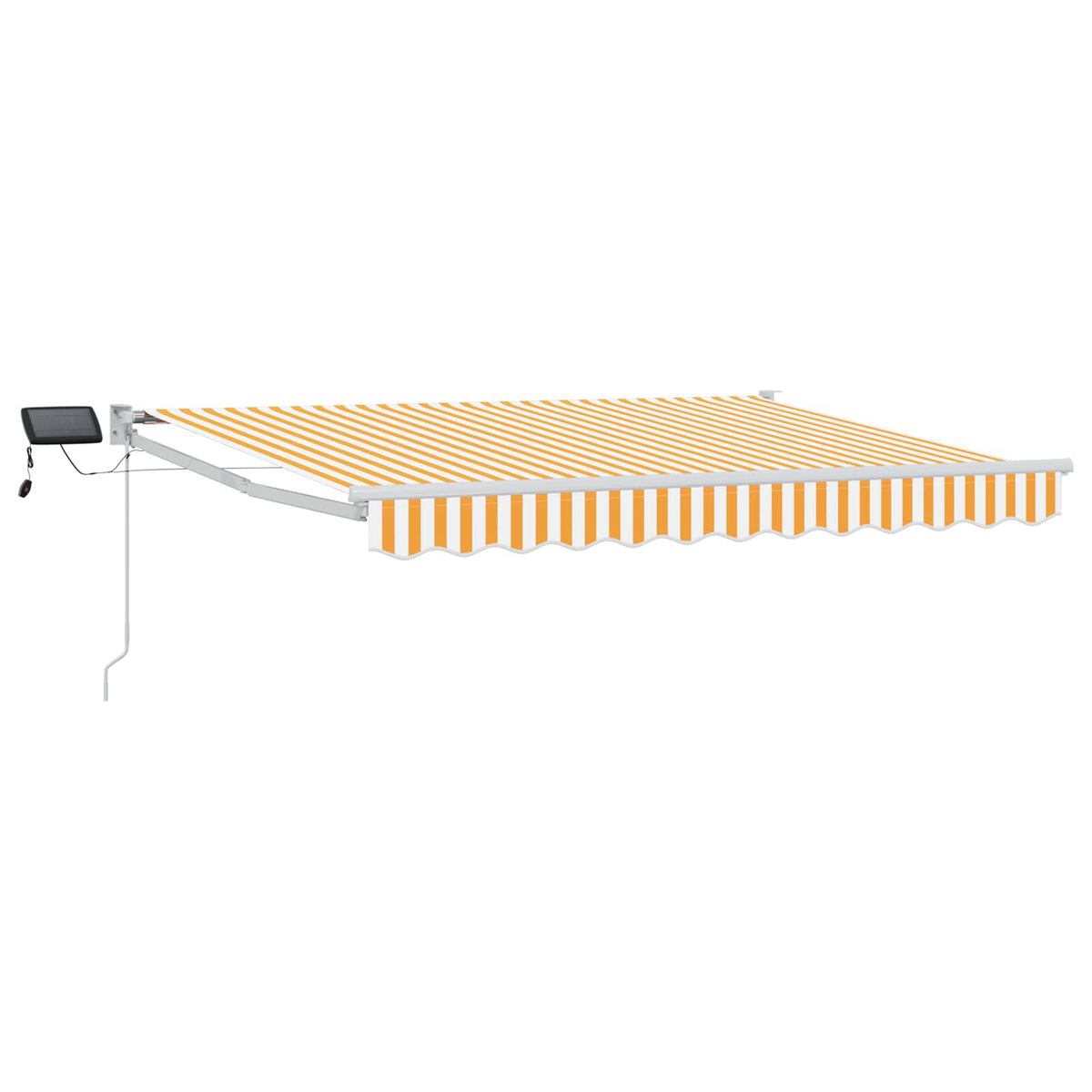vidaXL Manual Retractable Awning with LEDs 3.5 x 2.5 m 2