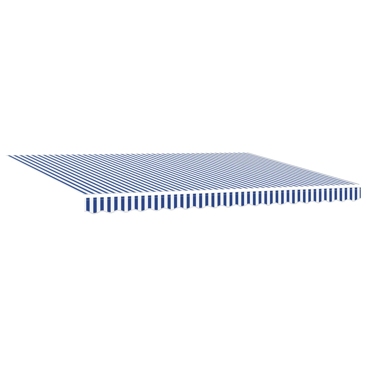 vidaXL Manual Retractable Awning with LEDs Blue and White 4 x 3 m 5
