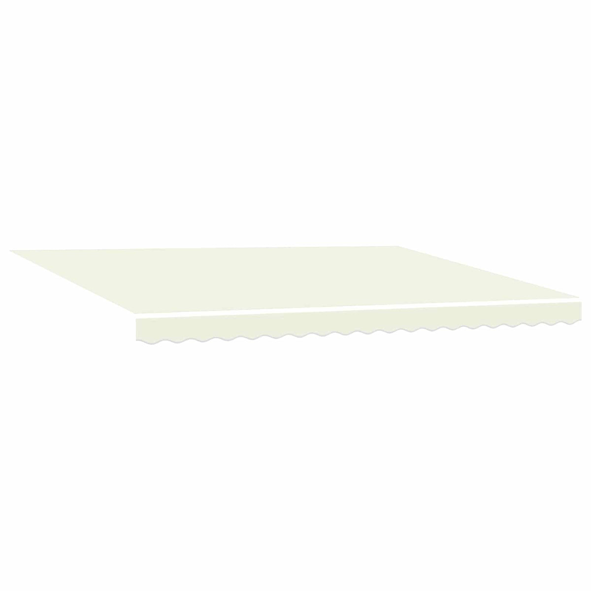 vidaXL Manual Retractable Awning with LEDs Cream and White 4 x 3 m 5