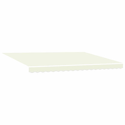 vidaXL Manual Retractable Awning with LEDs Cream and White 4 x 3 m 5