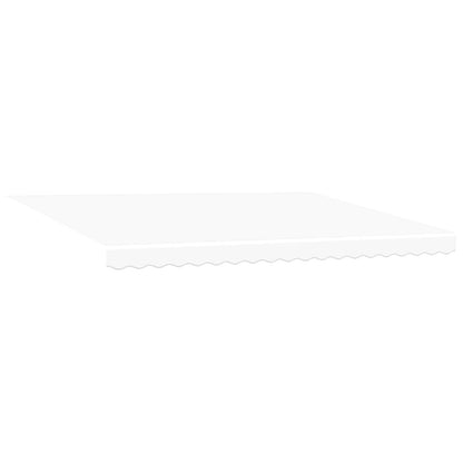 vidaXL Manual Retractable Awning with LEDs White 4 x 3 m 5