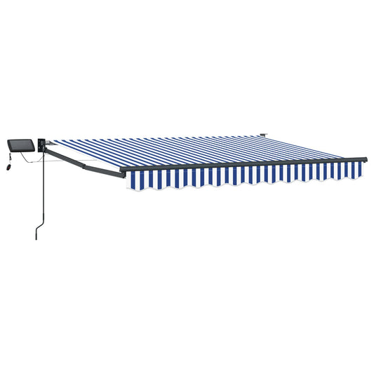 vidaXL Manual Retractable Awning with LEDs 2.5 x 2 m 2