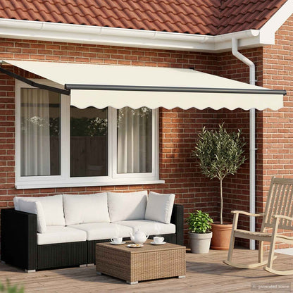 vidaXL Manual Retractable Awning with LEDs 2.5 x 2 m 1