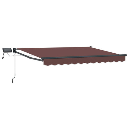 vidaXL Manual Retractable Awning with LEDs 2.5 x 2 m 2