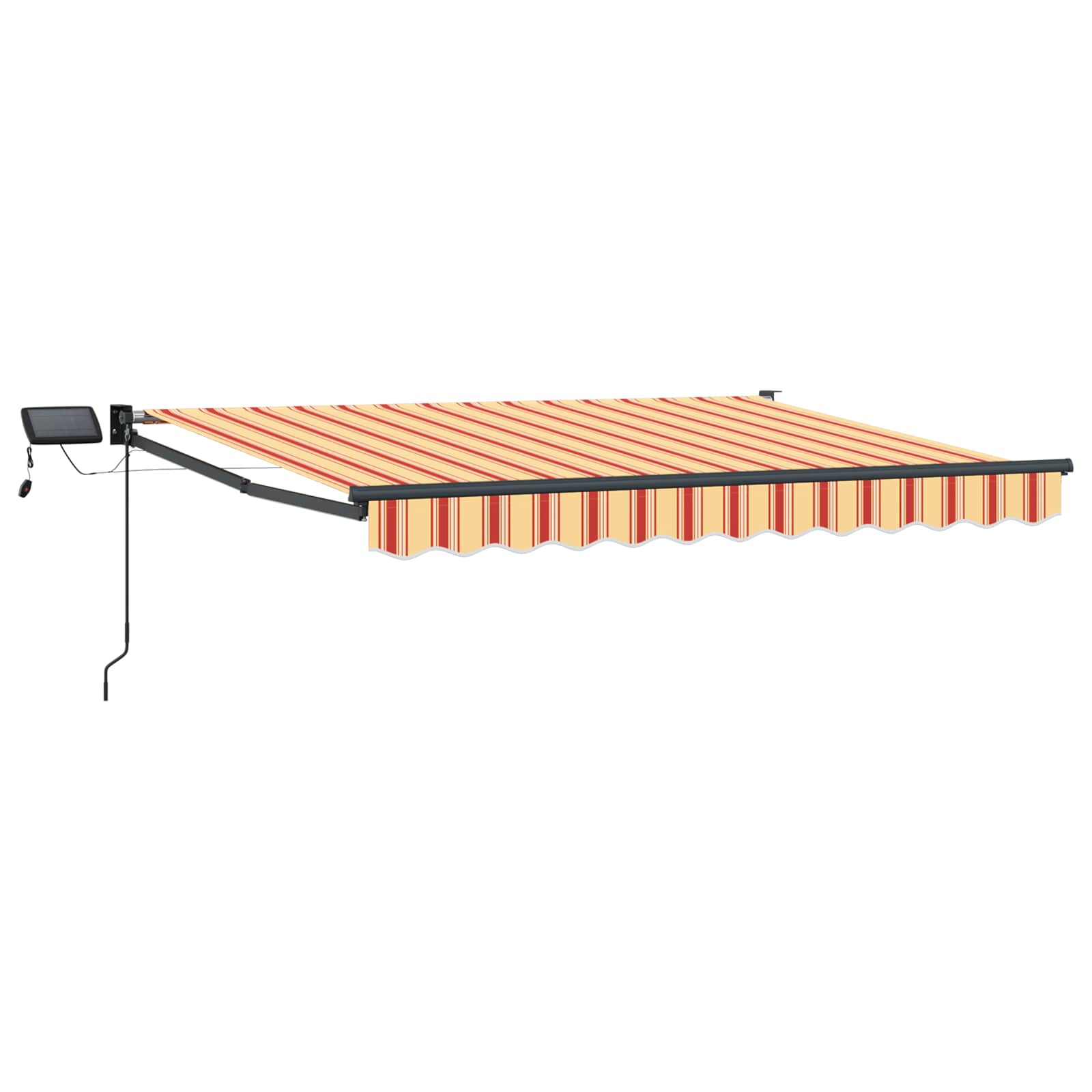 vidaXL Manual Retractable Awning with LEDs Multicolour 2.5 x 2 m 2