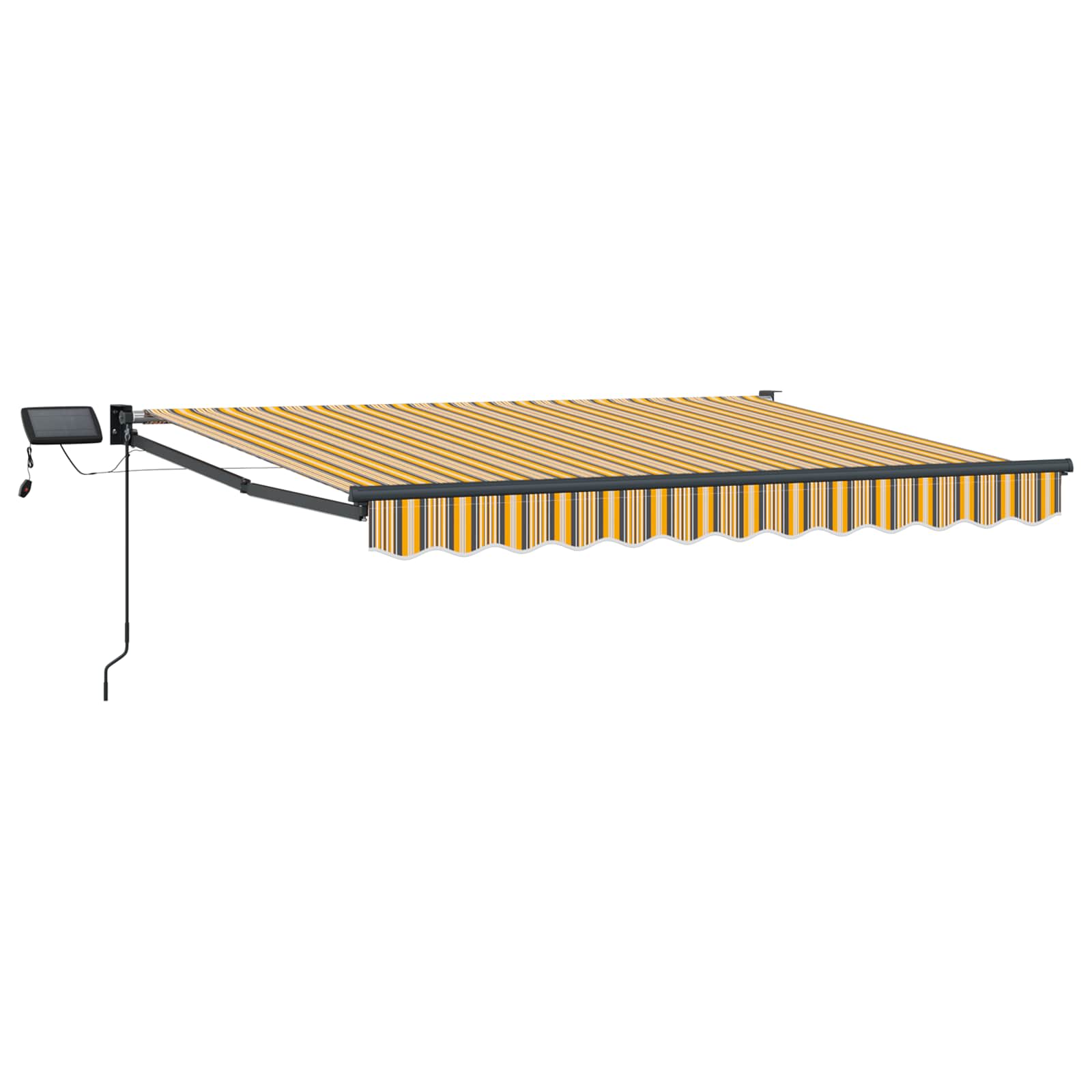 vidaXL Manual Retractable Awning with LEDs 2.5 x 2 m 2