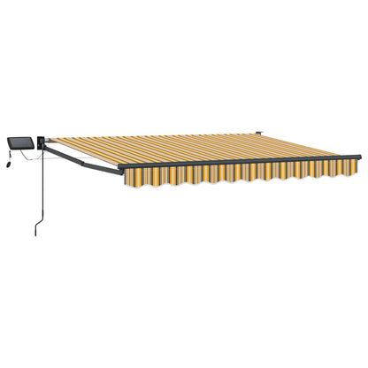 vidaXL Manual Retractable Awning with LEDs 2.5 x 2 m 2