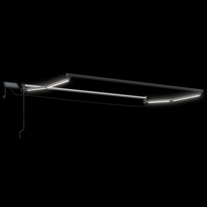 vidaXL Manual Retractable Awning with LEDs 3 x 2 m 6