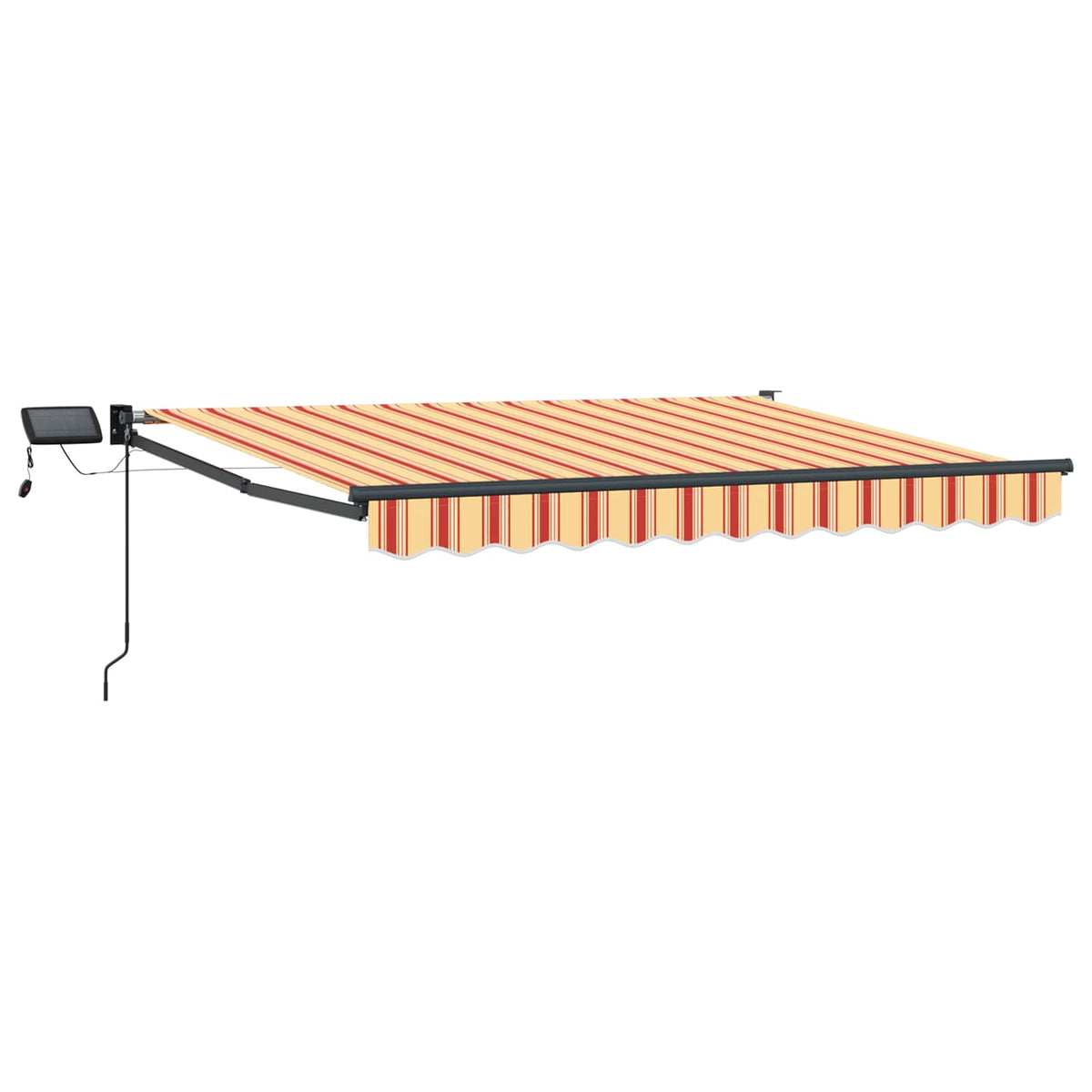 vidaXL Manual Retractable Awning with LEDs Multicolour 3.5 x 2 m 2
