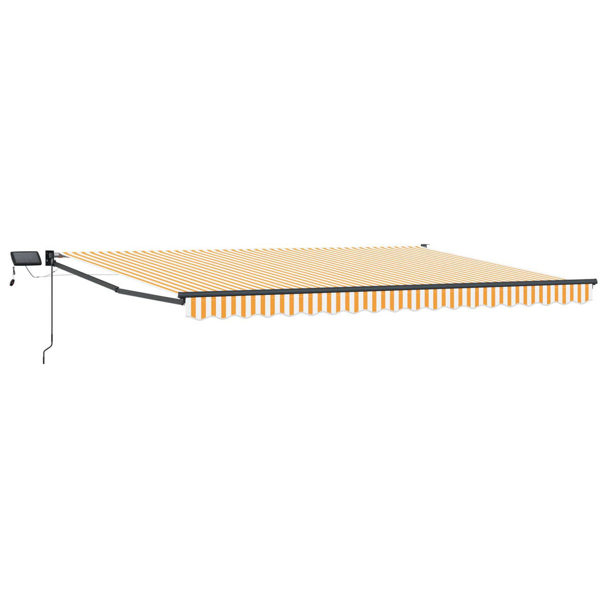 vidaXL Manual Retractable Awning with LEDs 4 x 2 m 2