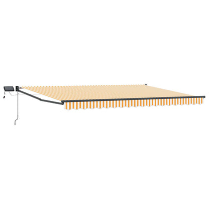 vidaXL Manual Retractable Awning with LEDs 4 x 2 m 2