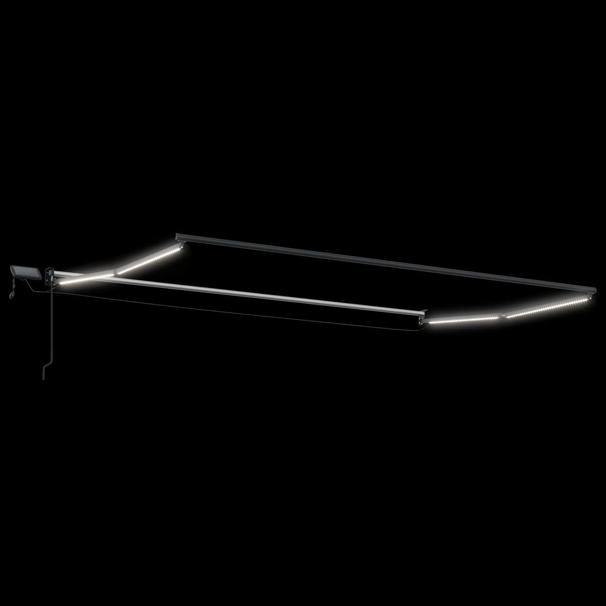 vidaXL Manual Retractable Awning with LEDs 4 x 2 m 6