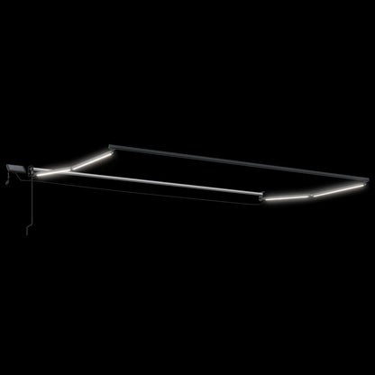 vidaXL Manual Retractable Awning with LEDs 4 x 2 m 6