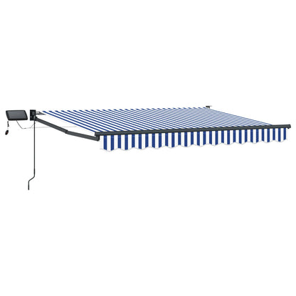 vidaXL Manual Retractable Awning with LEDs 3 x 2.5 m 2