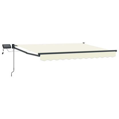 vidaXL Manual Retractable Awning with LEDs 3 x 2.5 m 2