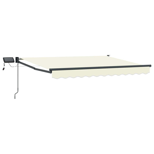 vidaXL Manual Retractable Awning with LEDs 3 x 2.5 m 2