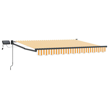 vidaXL Manual Retractable Awning with LEDs 3 x 2.5 m 2