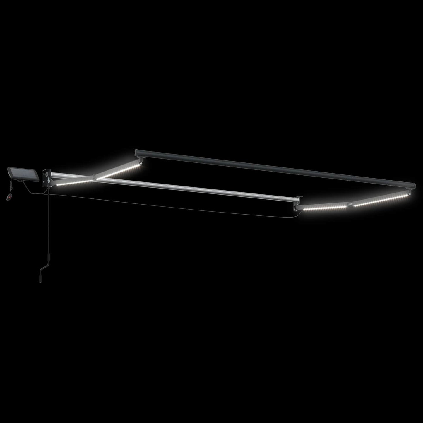 vidaXL Manual Retractable Awning with LEDs 3 x 2.5 m 6