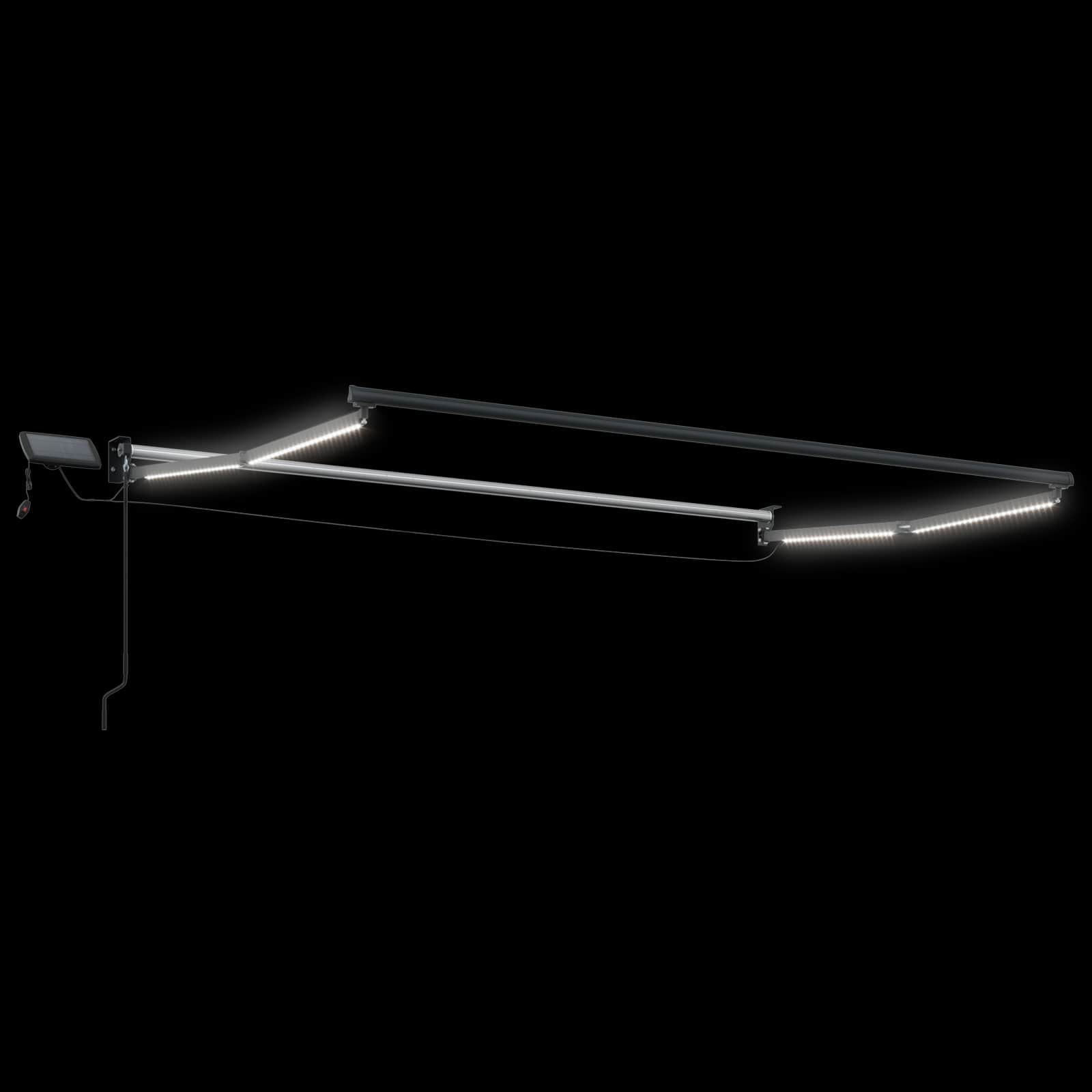 vidaXL Manual Retractable Awning with LEDs 3 x 2.5 m 6