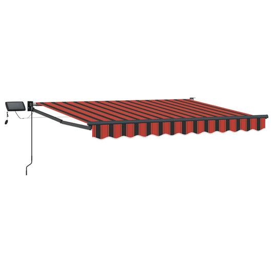 vidaXL Manual Retractable Awning with LEDs 3 x 2.5 m 2