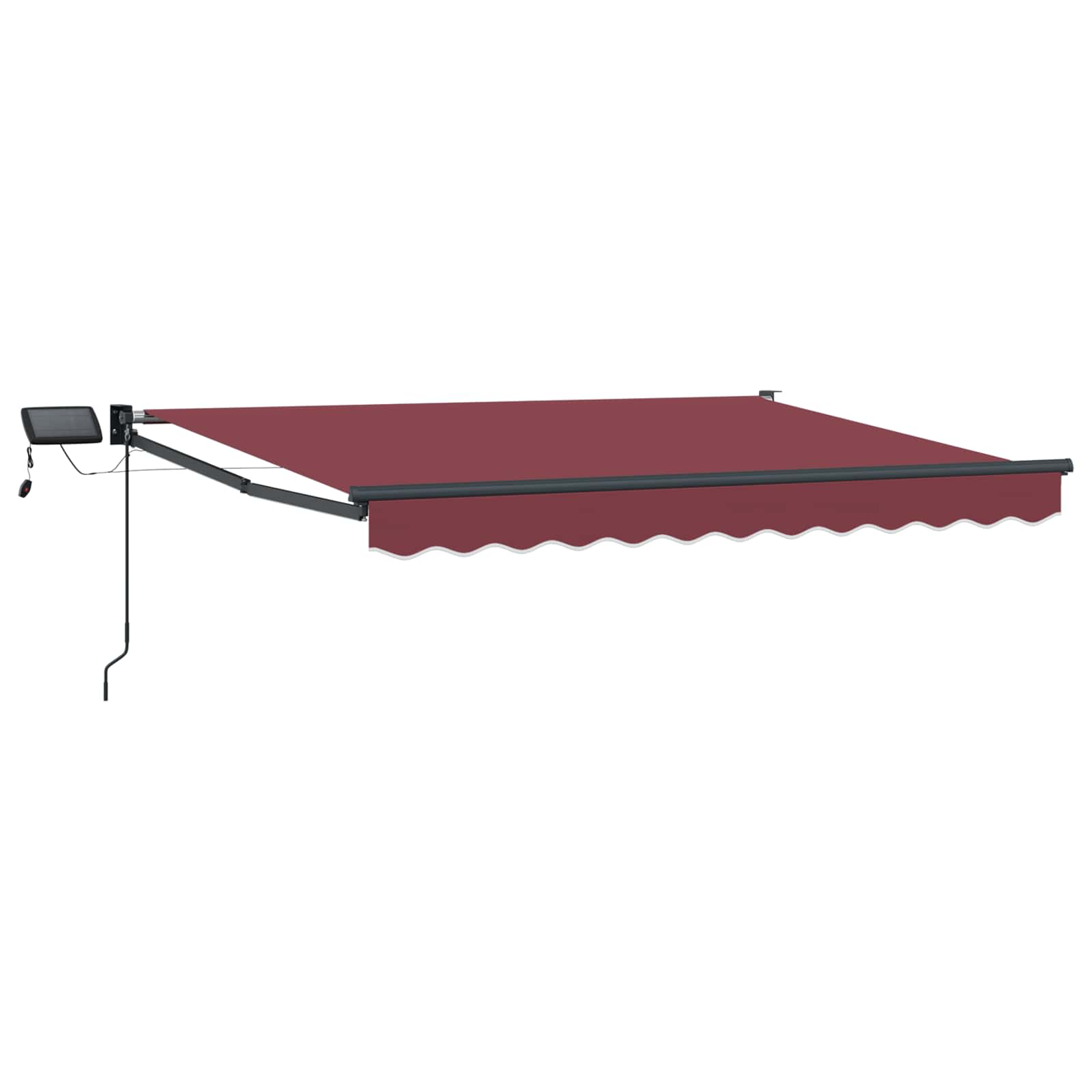vidaXL Manual Retractable Awning with LEDs 3 x 2.5 m 2