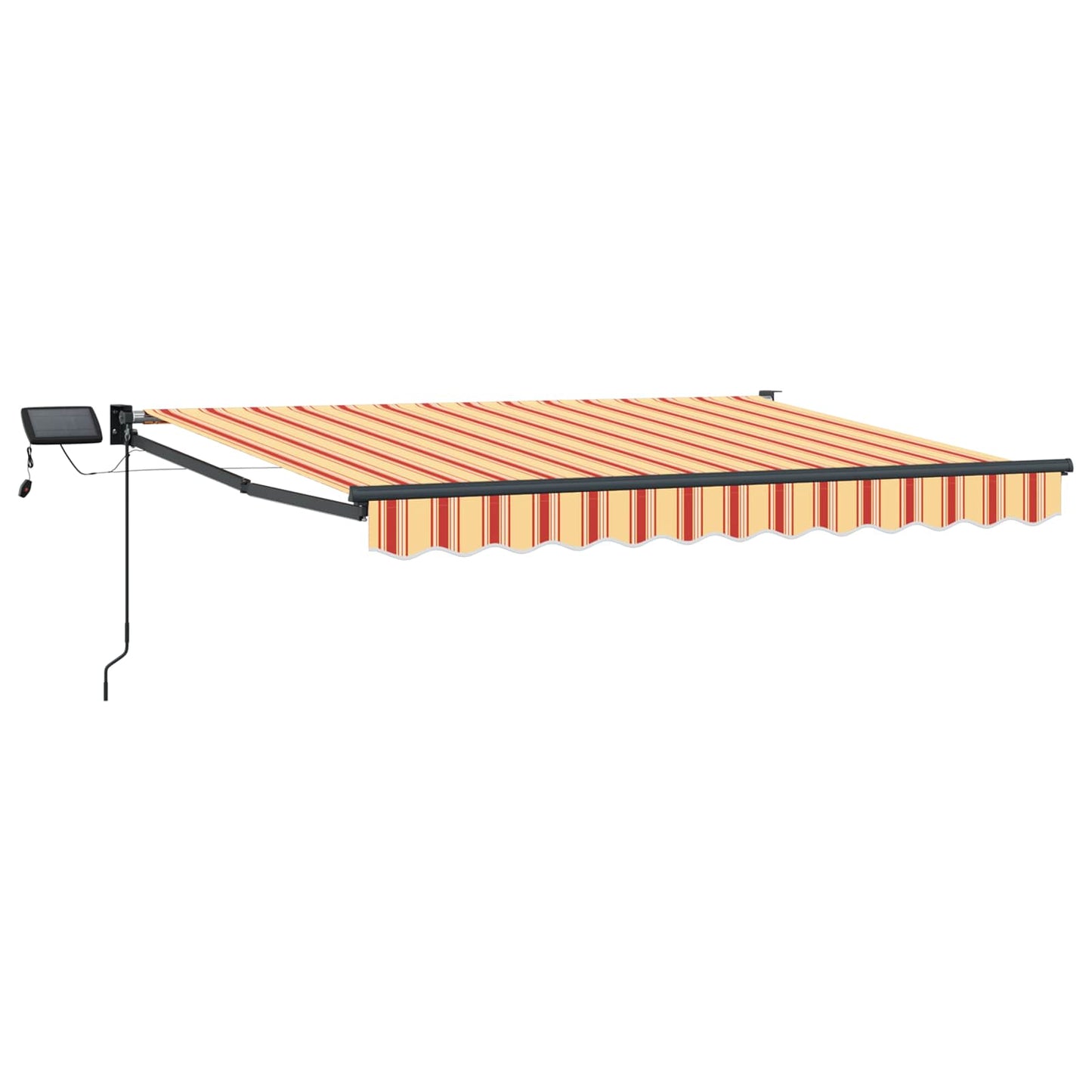 vidaXL Manual Retractable Awning with LEDs Multicolour 3 x 2.5 m 2
