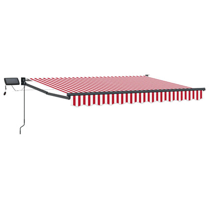 vidaXL Manual Retractable Awning with LEDs 3 x 2.5 m 2