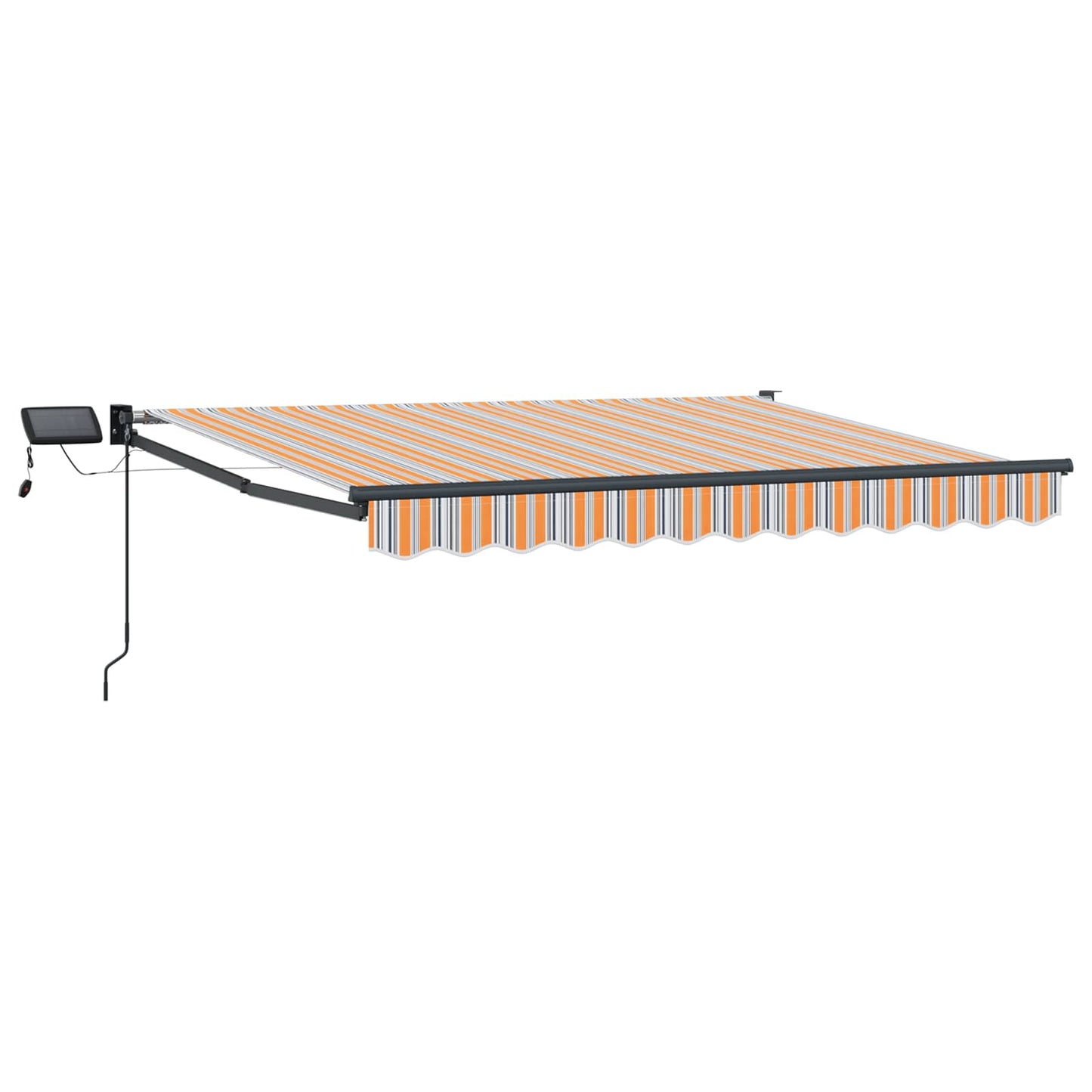vidaXL Manual Retractable Awning with LEDs 3 x 2.5 m 2