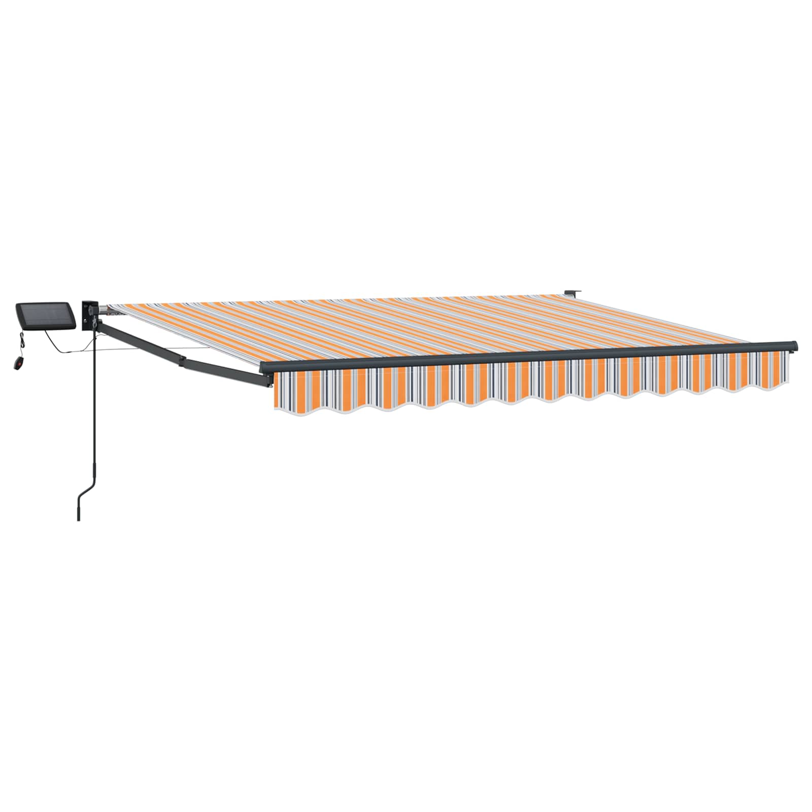 vidaXL Manual Retractable Awning with LEDs 3 x 2.5 m 2