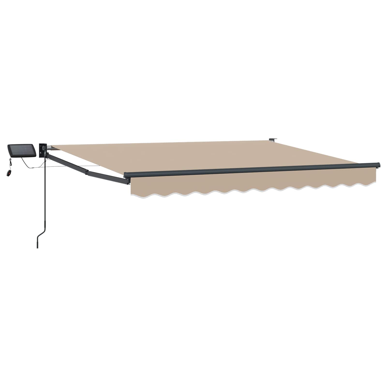 vidaXL Manual Retractable Awning with LEDs 3 x 2.5 m 2