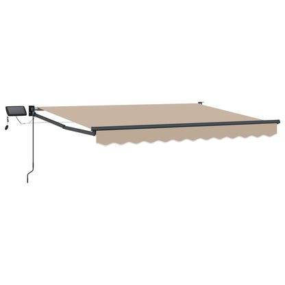 vidaXL Manual Retractable Awning with LEDs 3 x 2.5 m 2