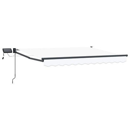 vidaXL Manual Retractable Awning with LEDs 3 x 2.5 m 2
