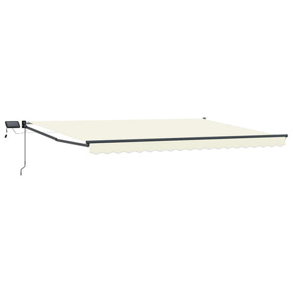 vidaXL Manual Retractable Awning with LEDs 4 x 3 m 2