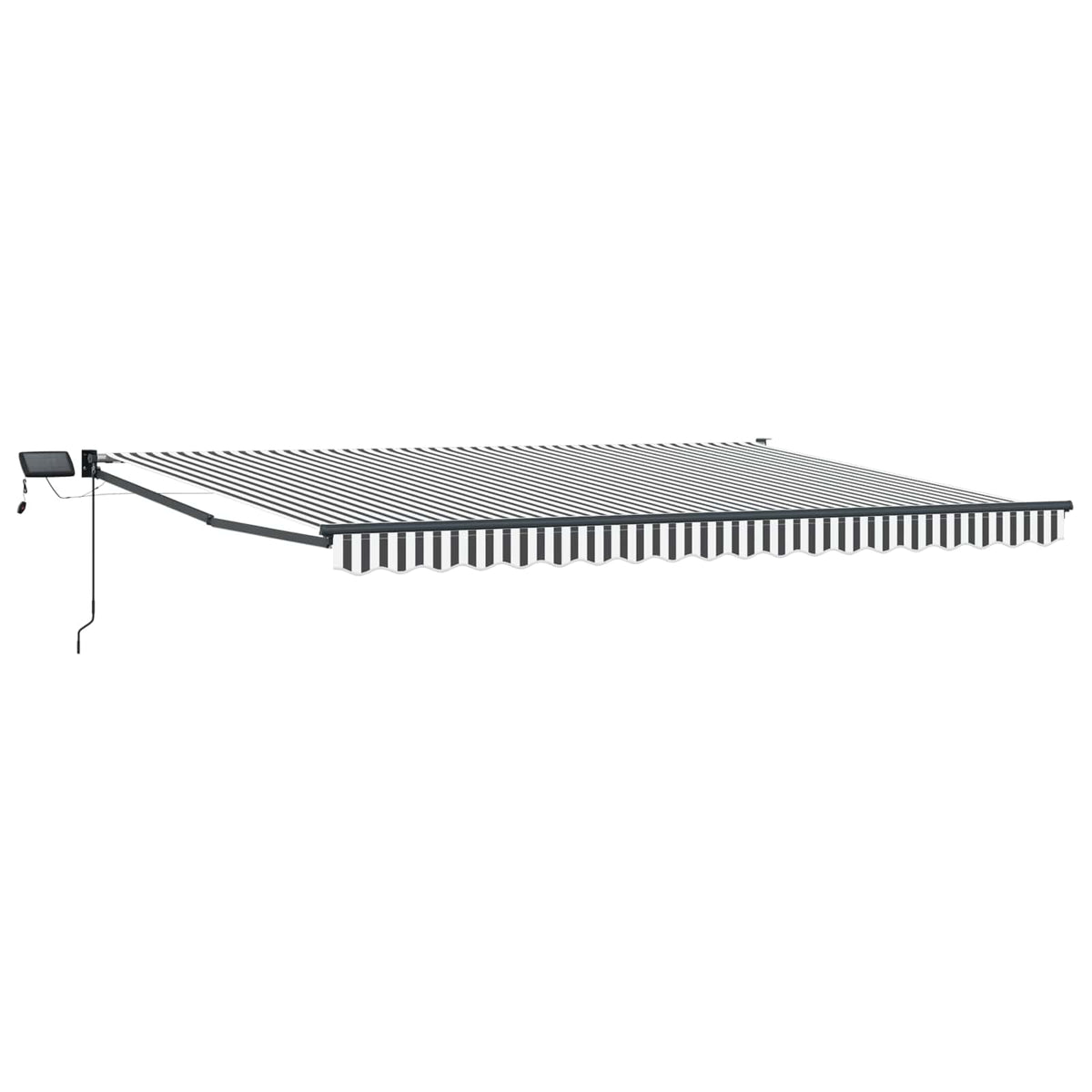 vidaXL Manual Retractable Awning with LEDs 4 x 3 m 2