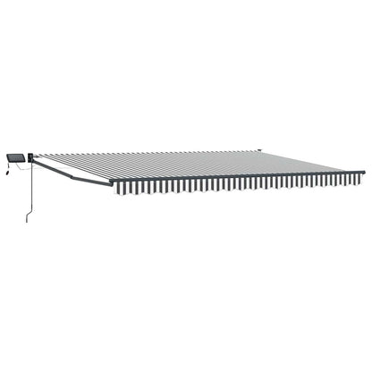 vidaXL Manual Retractable Awning with LEDs 4 x 3 m 2
