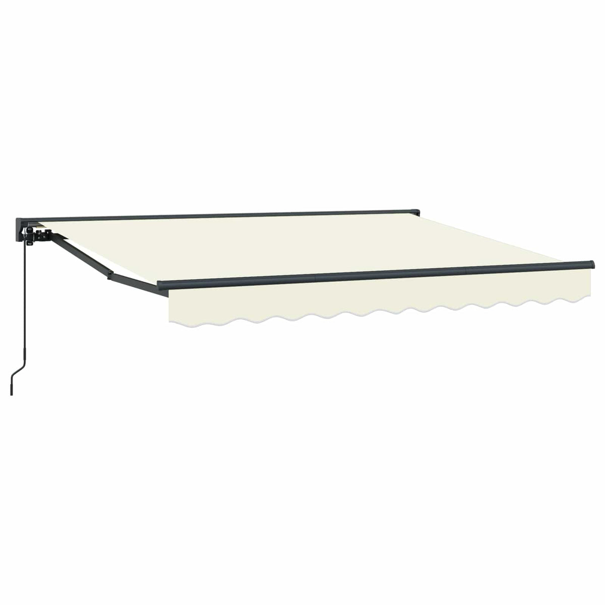 vidaXL Manual Retractable Awning Cream 3.5 x 2 m 2