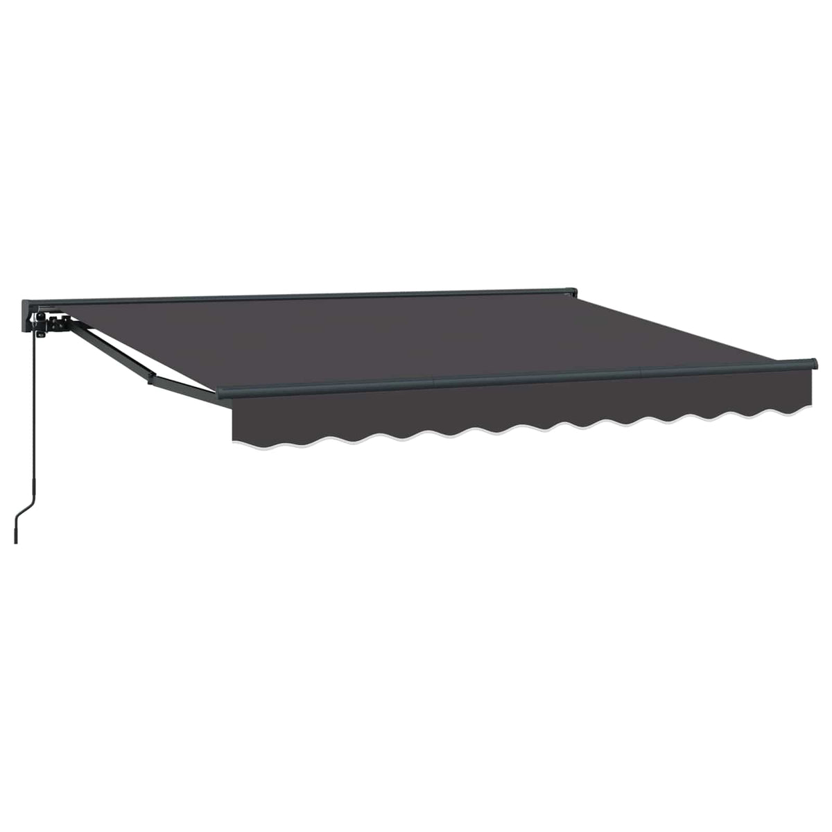 vidaXL Manual Retractable Awning Anthracite 3.5 x 2 m 2