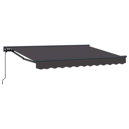 vidaXL Manual Retractable Awning Anthracite 3.5 x 2 m 2