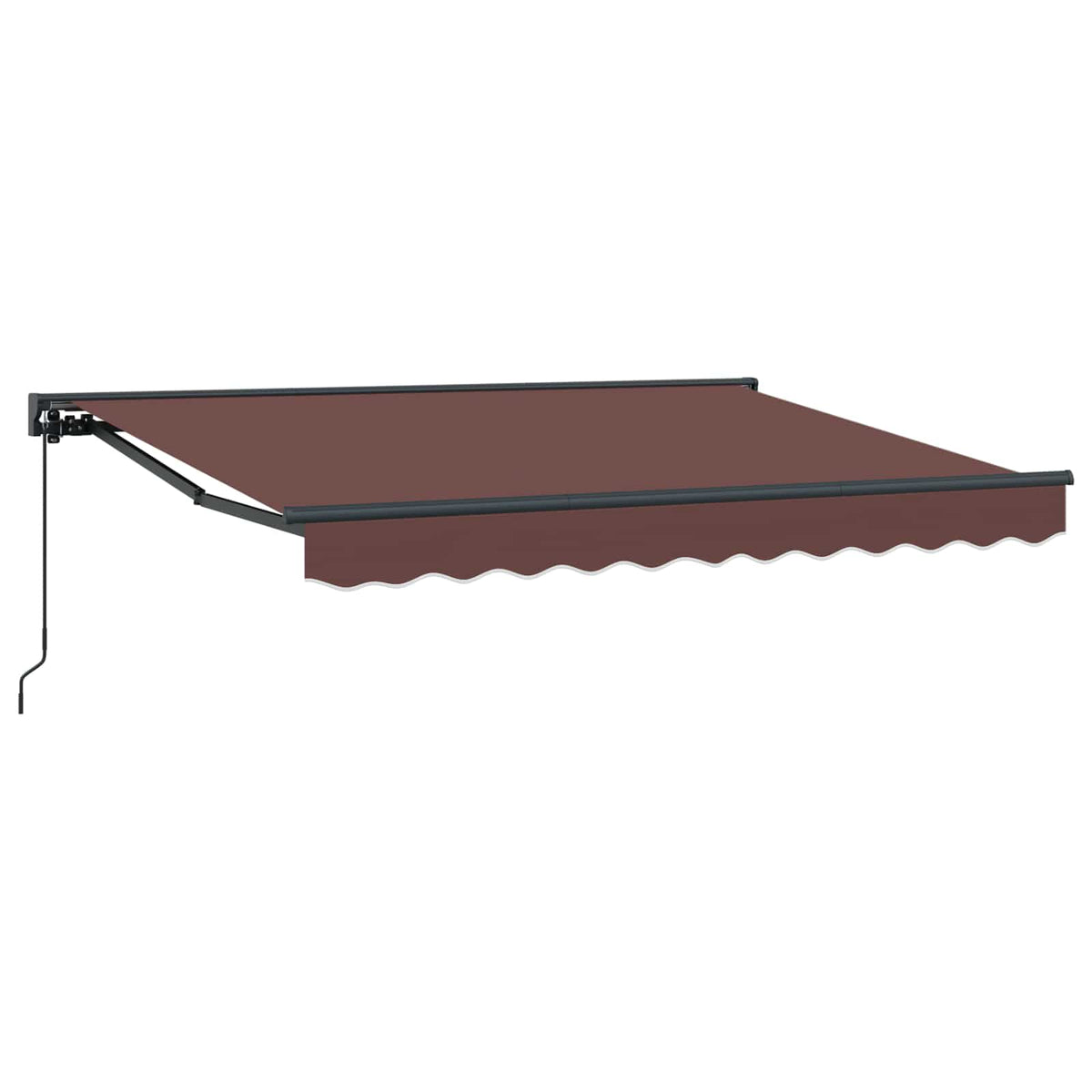 vidaXL Manual Retractable Awning Brown 3.5 x 2 m 2