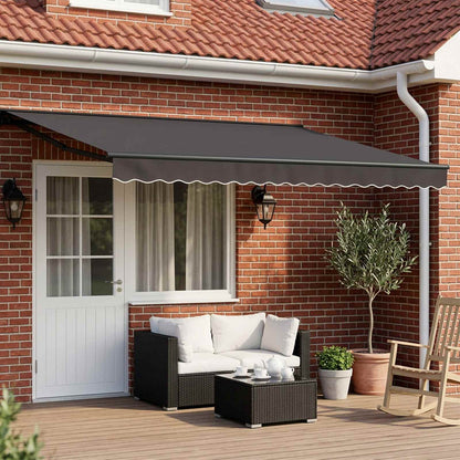 vidaXL Manual Awning 4 x 2 m Sand 100% Polyester
