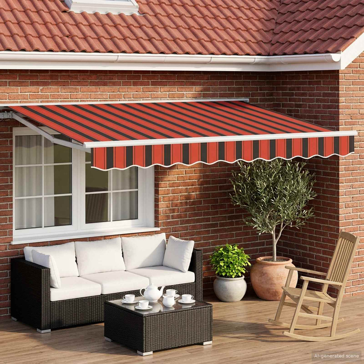 vidaXL Cassette Awning with Solar LED 1