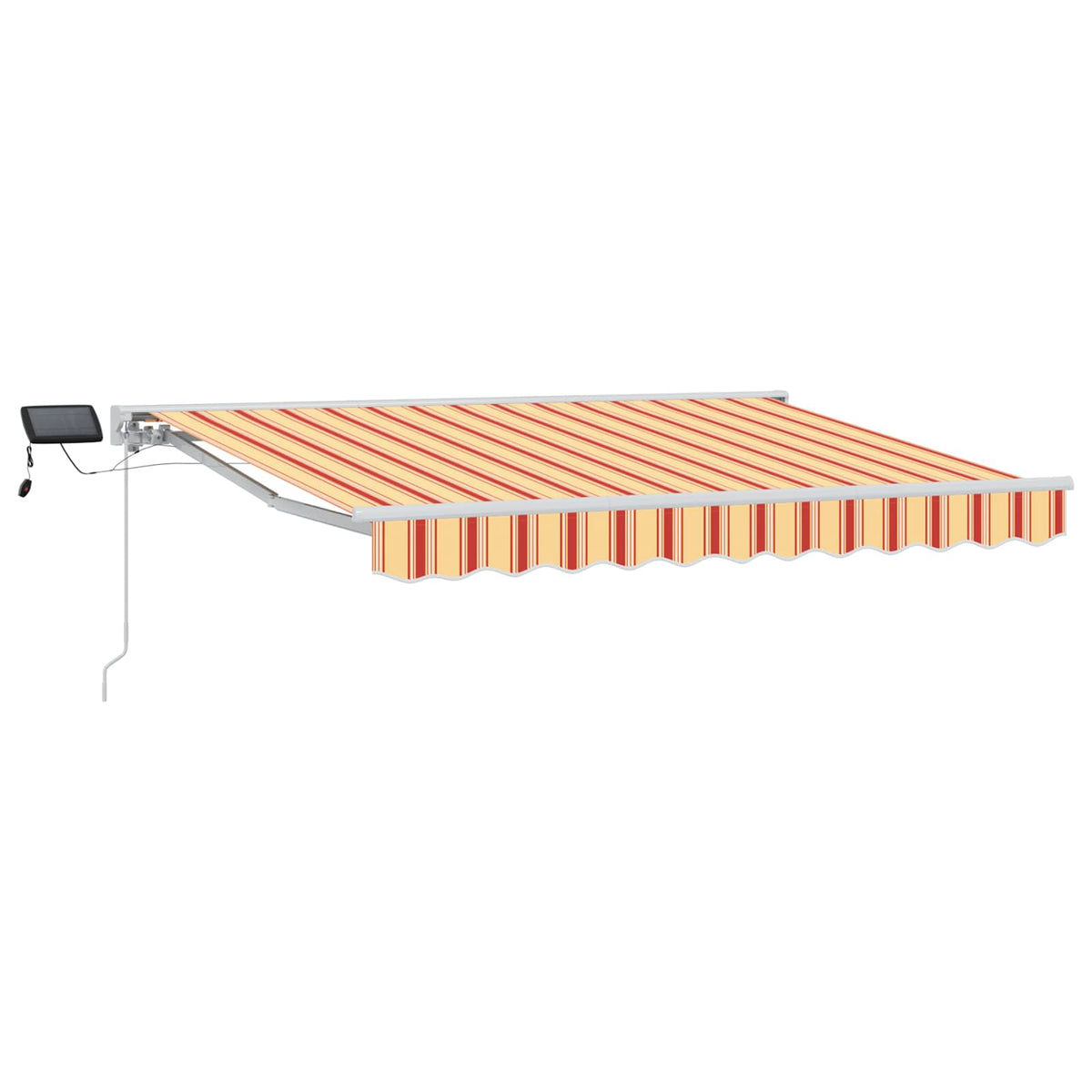 vidaXL Manual Awning Frame with LEDs Yellow and Orange 2.5 x 2 m 2
