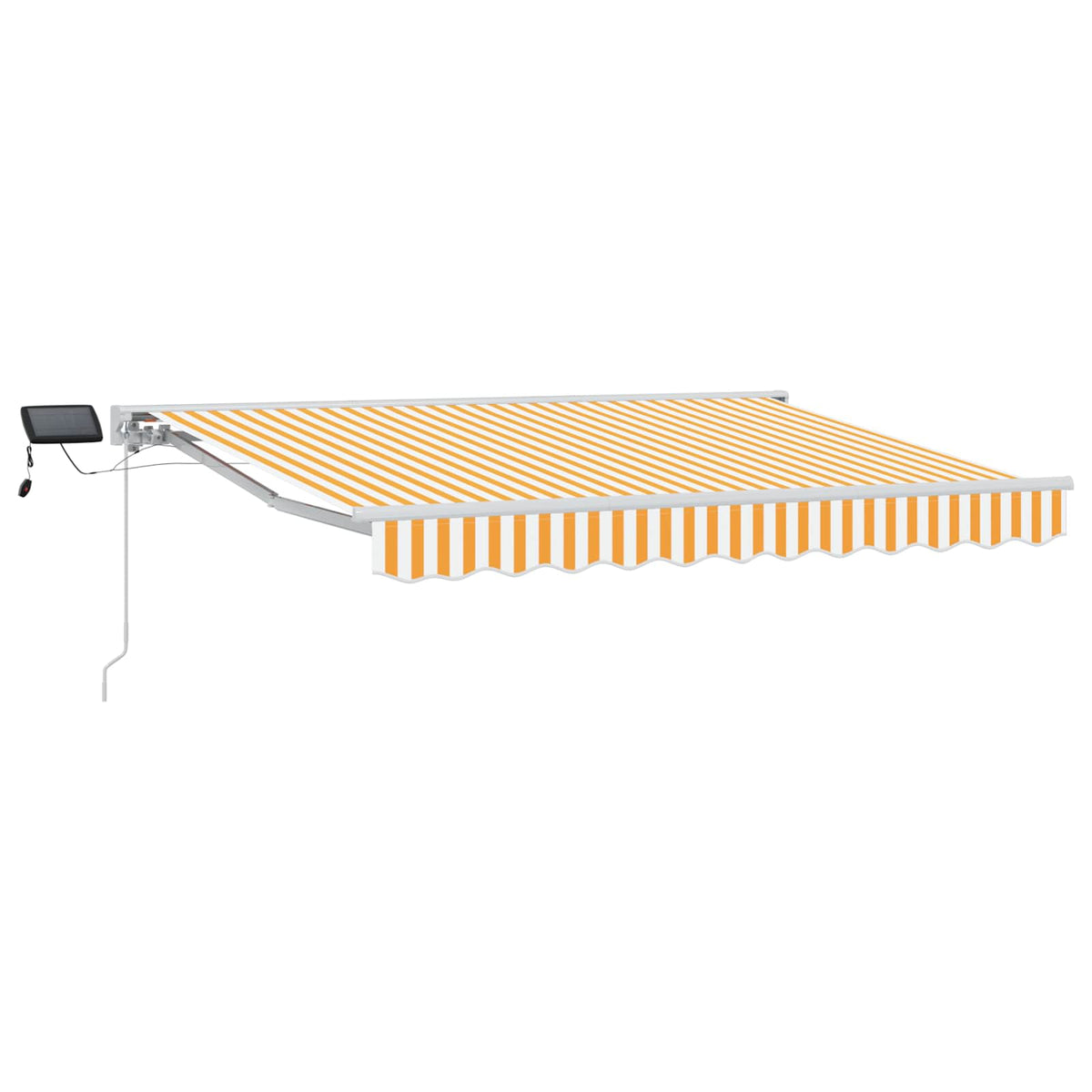 vidaXL Manual Awning Frame with LEDs Yellow and White 3 x 2 m 2