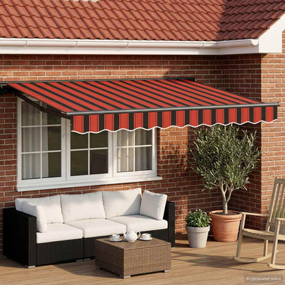vidaXL Manual Awning Frame with LEDs 2.5 x 2 m 1