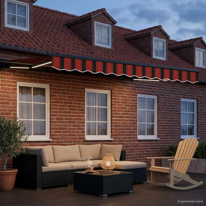 vidaXL Manual Awning Frame with LEDs 2.5 x 2 m 3