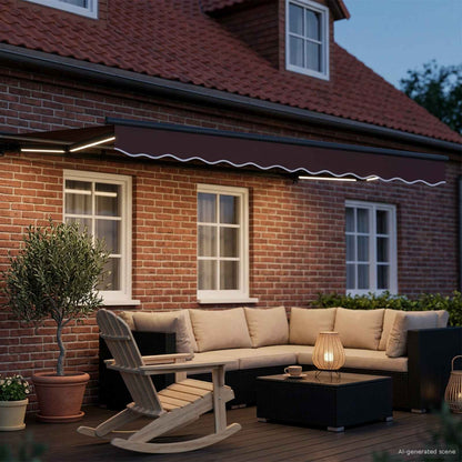 vidaXL Cassette Awning with Solar LED 3