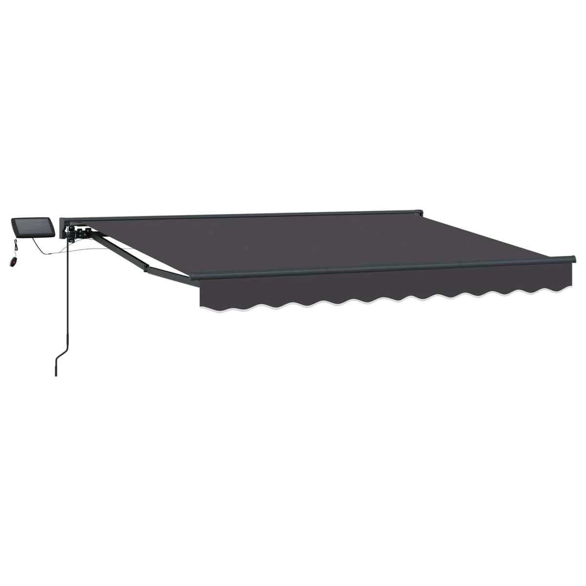 vidaXL Manual Awning Frame with LEDs Anthracite 3 x 2.5 m 2