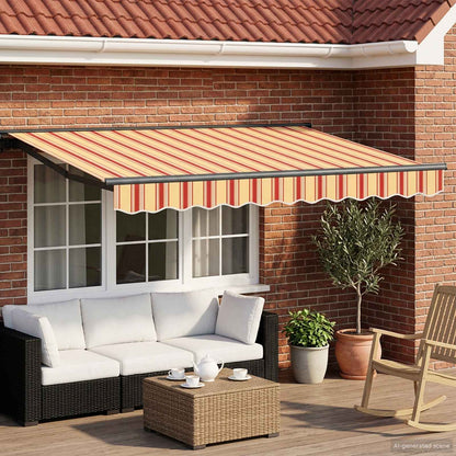 vidaXL Manual Awning Frame with LEDs 3 x 2.5 m 1