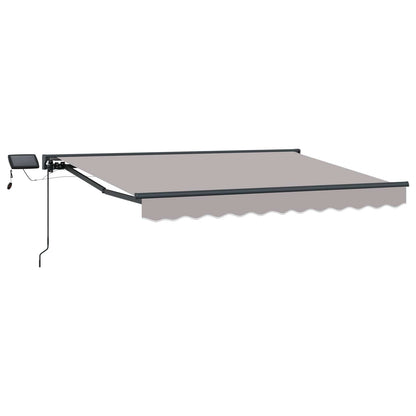 vidaXL Manual Awning Frame with LEDs 3 x 2.5 m 2