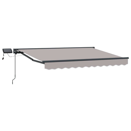 vidaXL Manual Awning Frame with LEDs 3 x 2.5 m 2